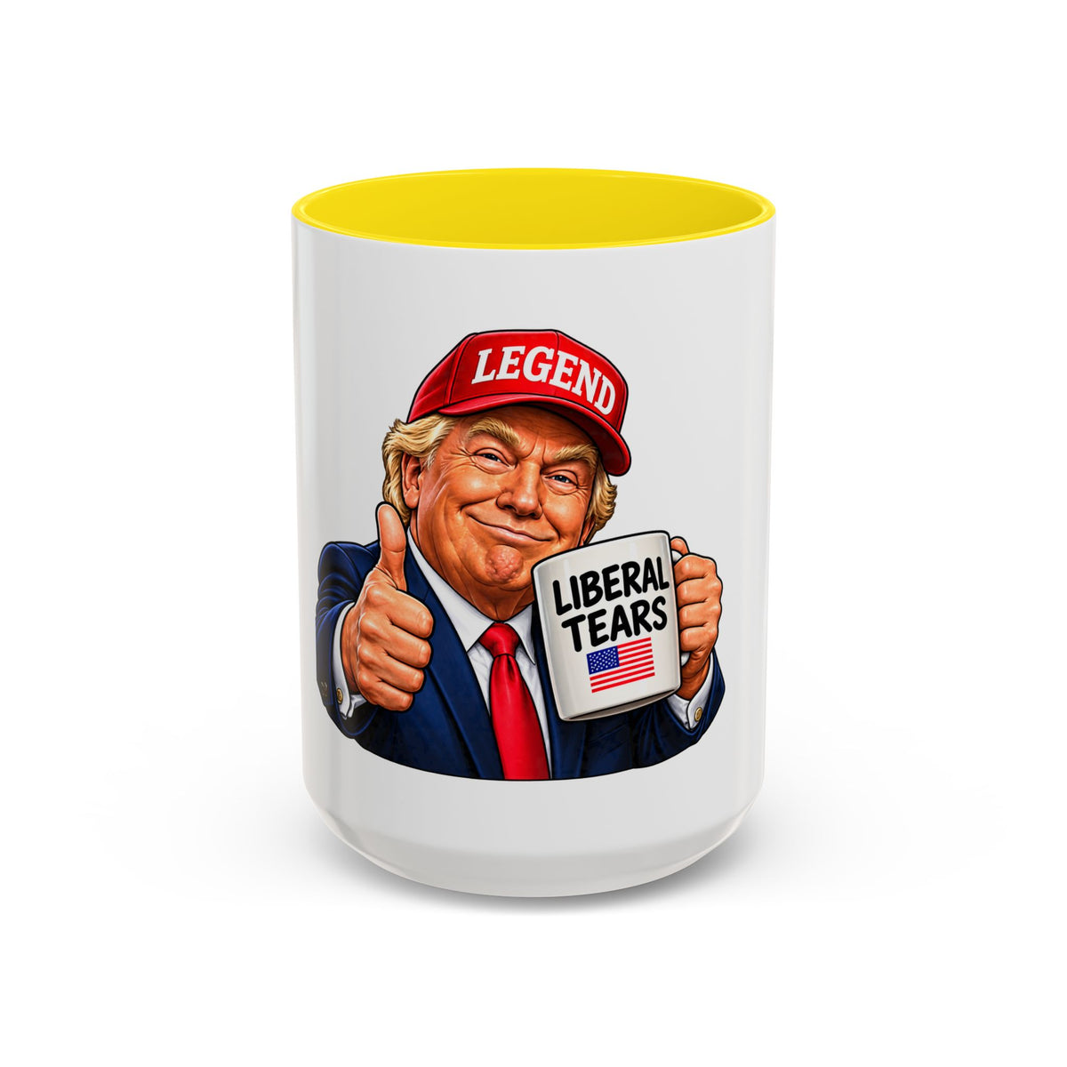 Trump Liberal Tears Ceramic Mug — Political Satire Coffee Cup