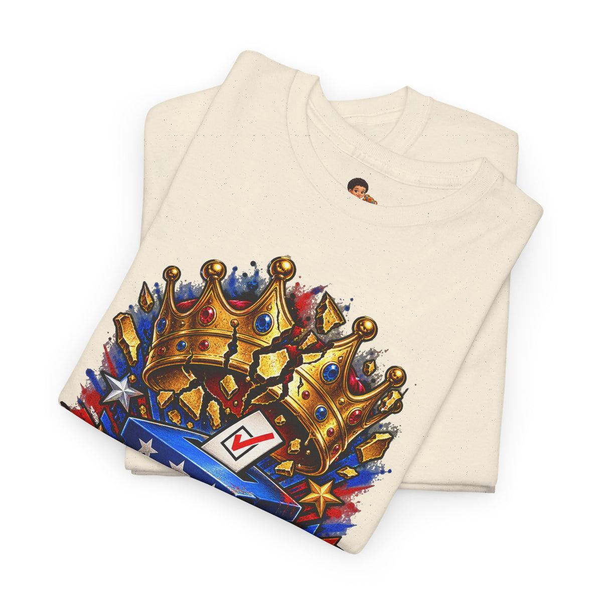 Midterms No Kings T-Shirt — Unisex Heavy Cotton Graphic Tee