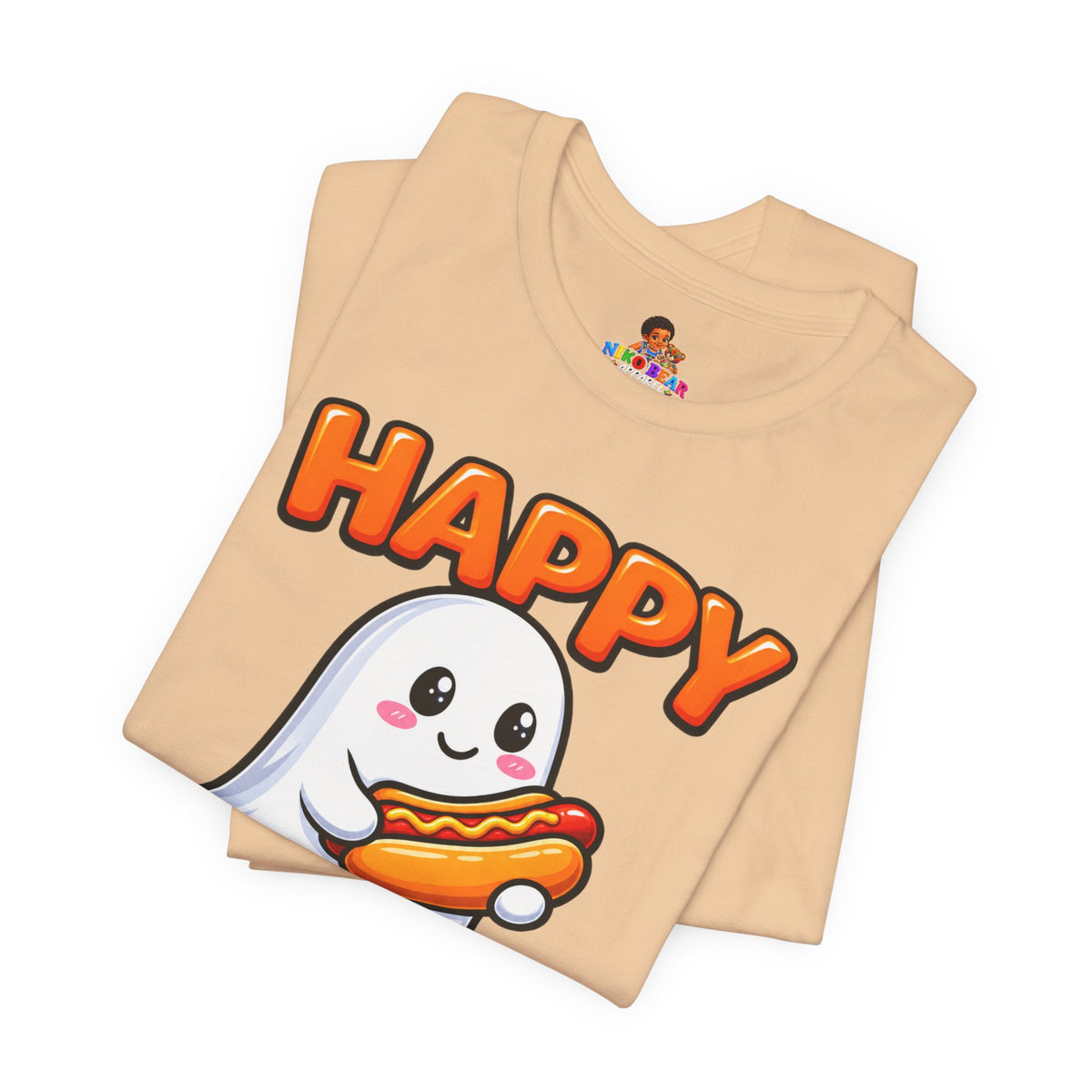 Happy Hallo-Weenie Ghost T-Shirt — Funny Halloween Tee