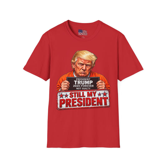 Trump 2024 Still My President T-Shirt — Mugshot Graphic Tee