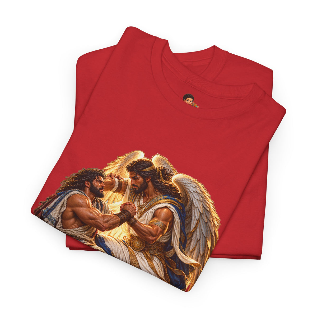 Jacob Wrestling the Angel Genesis 32:28 Christian Graphic Tee