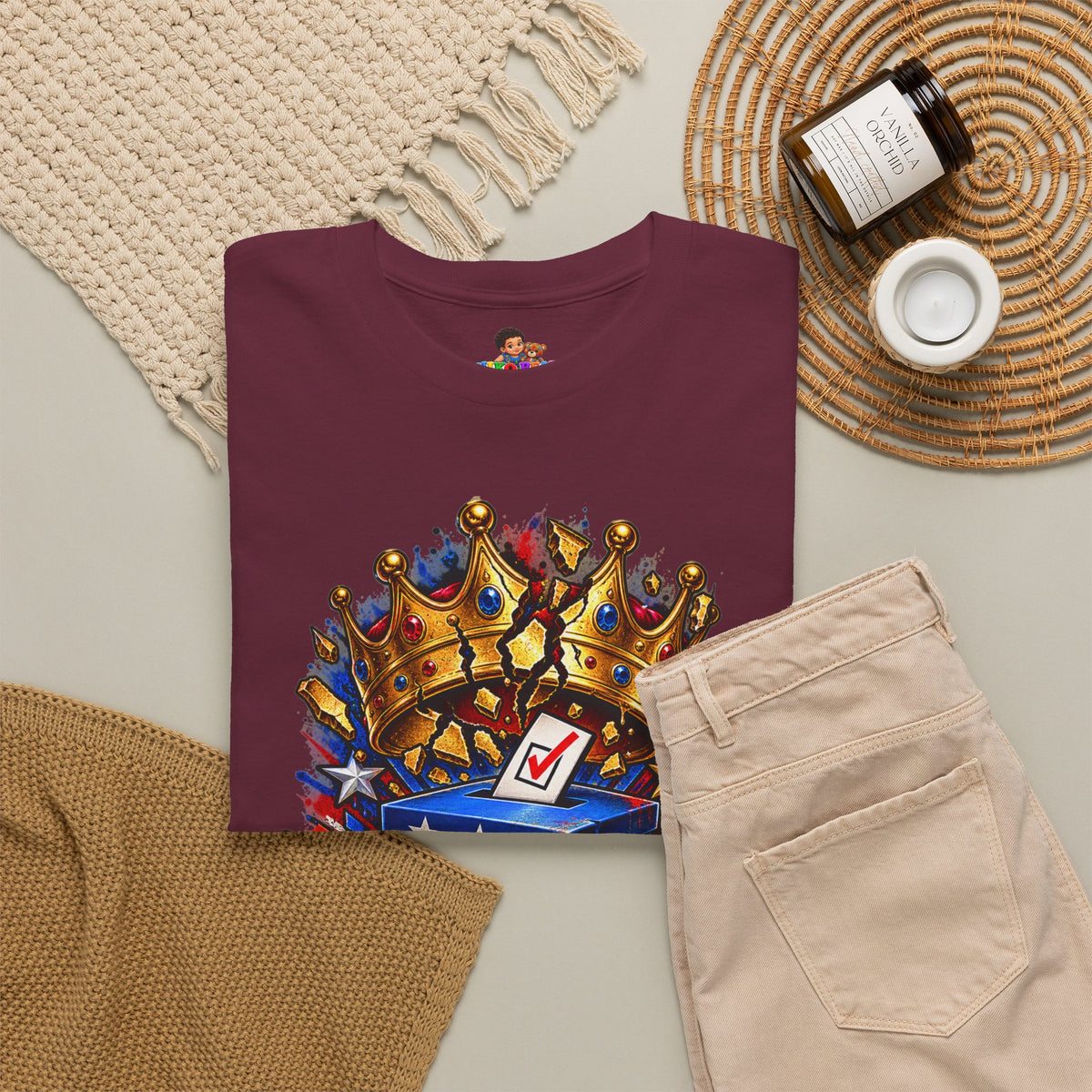 Midterms No Kings T-Shirt — Unisex Heavy Cotton Graphic Tee