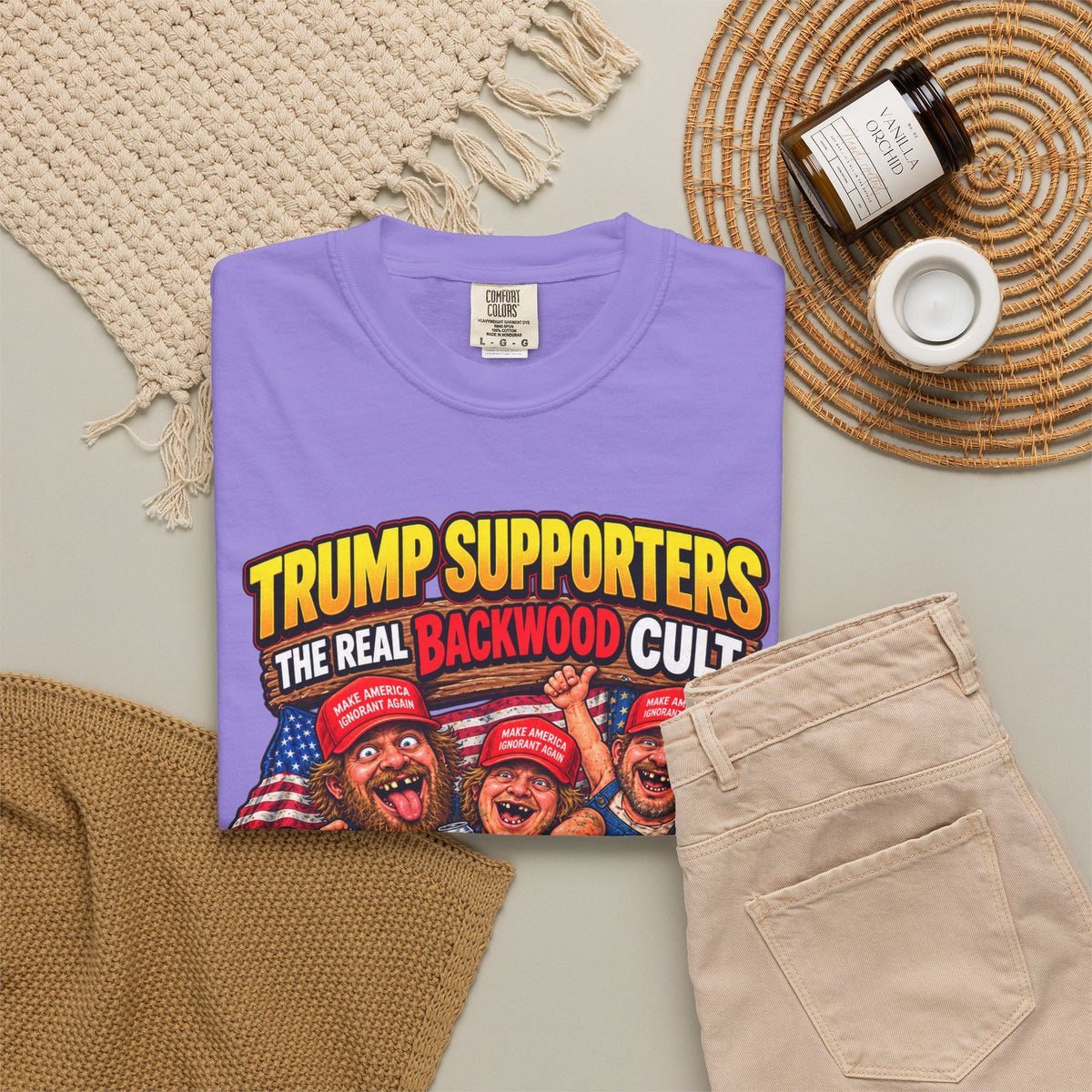Backwood Cult Anti-Trump T-Shirt — Political Satire Graphic Tee