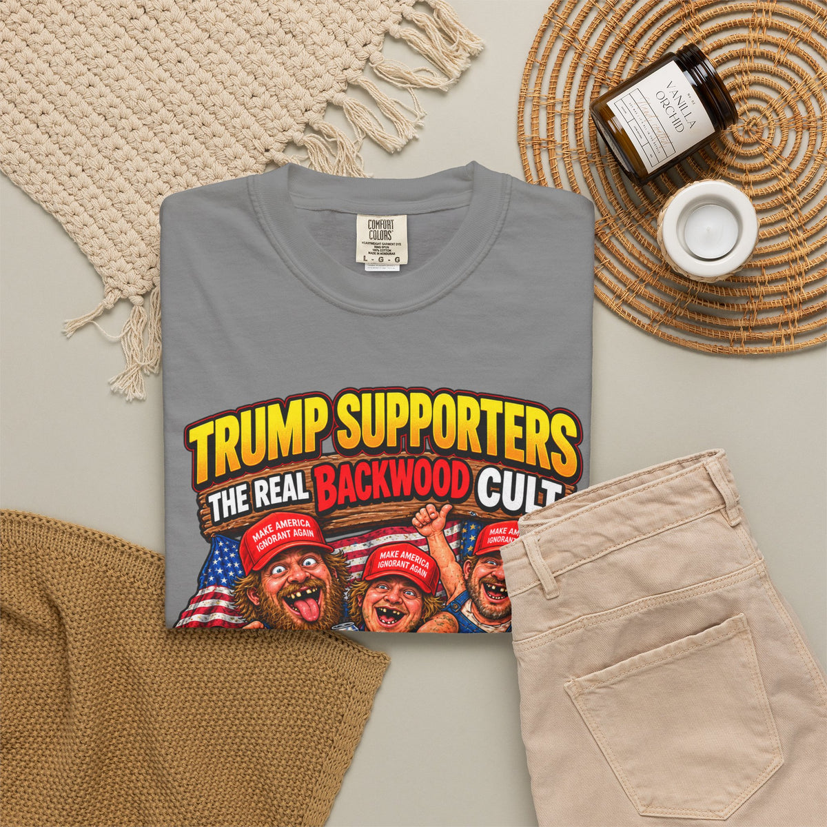 Backwood Cult Anti-Trump T-Shirt — Political Satire Graphic Tee
