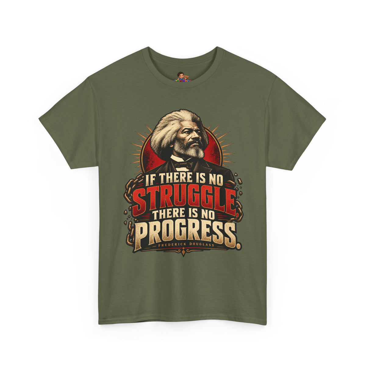 Frederick Douglass Quote Shirt No Struggle No Progress Black History Graphic Tee
