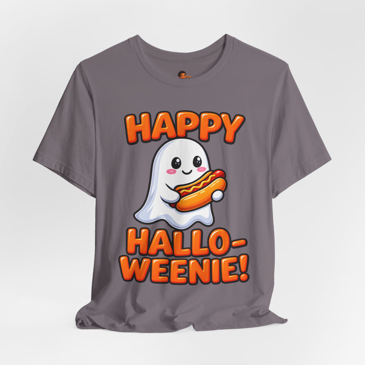 Happy Hallo-Weenie Ghost T-Shirt — Funny Halloween Tee