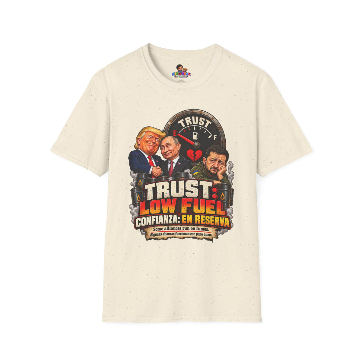 Trust Low Fuel T-Shirt — Political Satire Graphic Tee