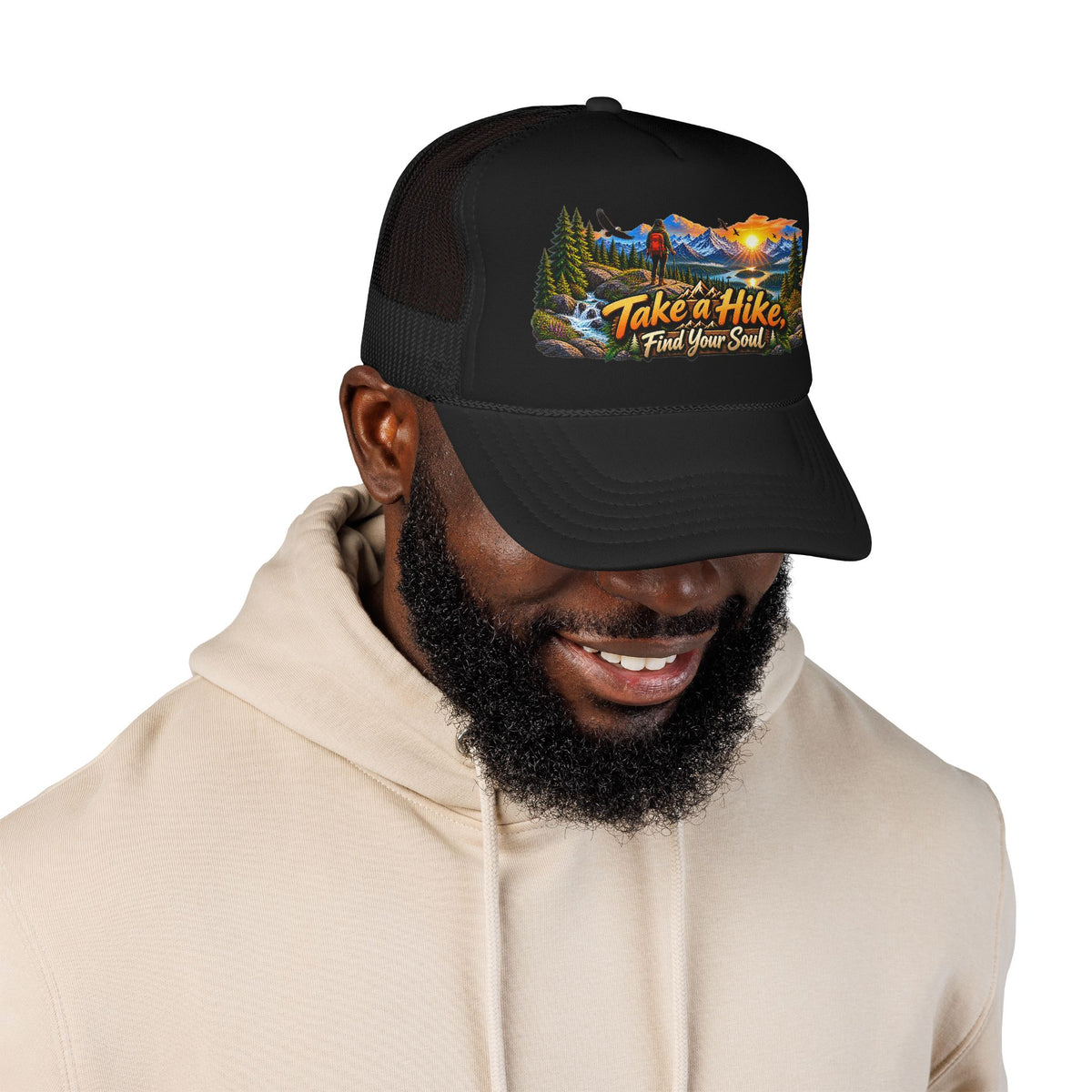 Custom Otto Foam Front Trucker Hat Snapback Mesh Cap