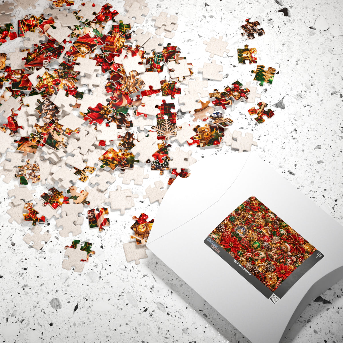 Festive Christmas Ornaments Jigsaw Puzzle for Adults & Kids