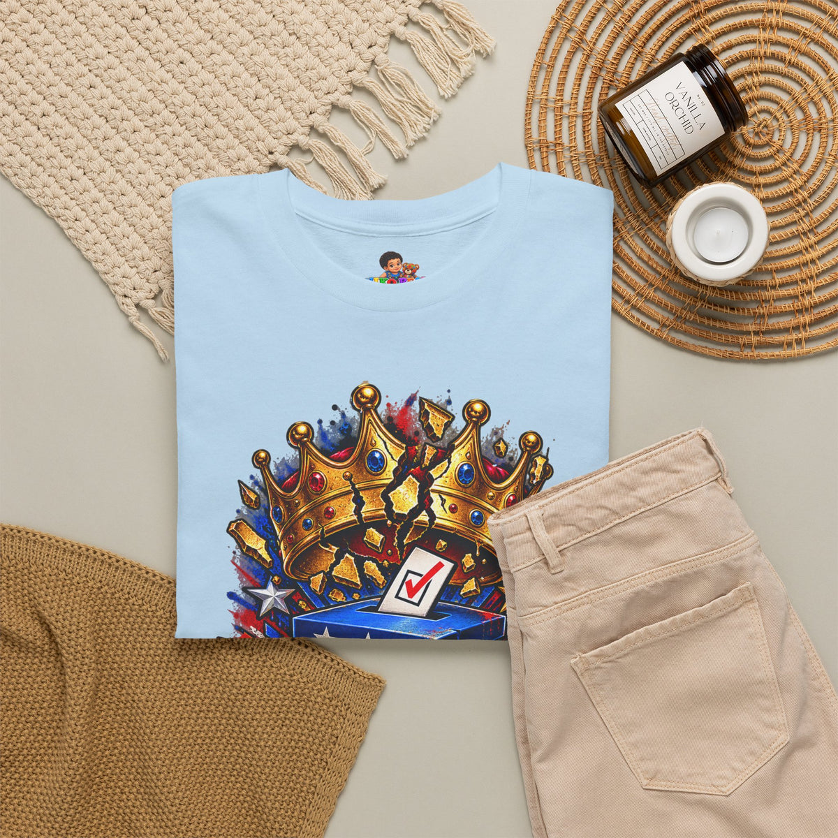 Midterms No Kings T-Shirt — Unisex Heavy Cotton Graphic Tee