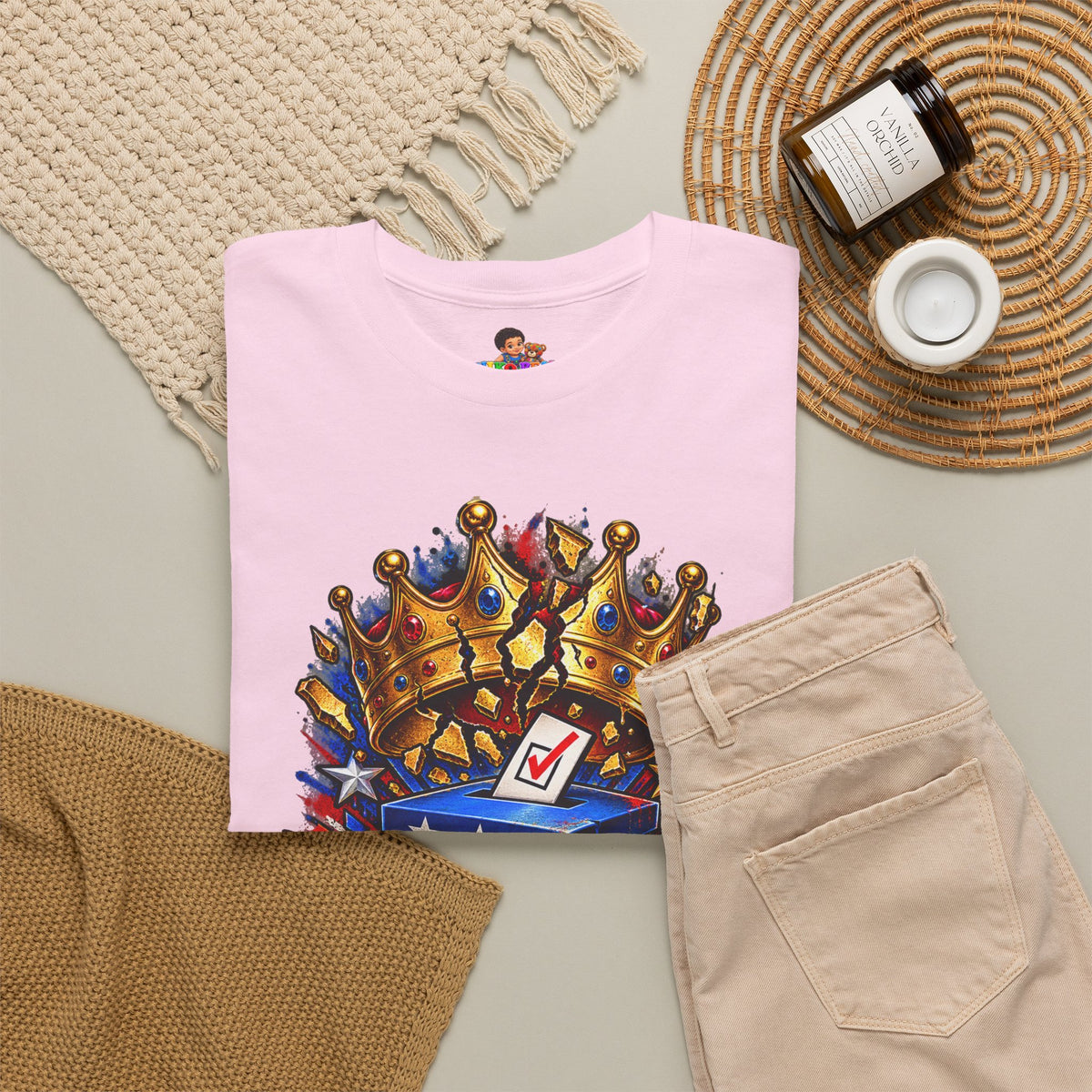 Midterms No Kings T-Shirt — Unisex Heavy Cotton Graphic Tee