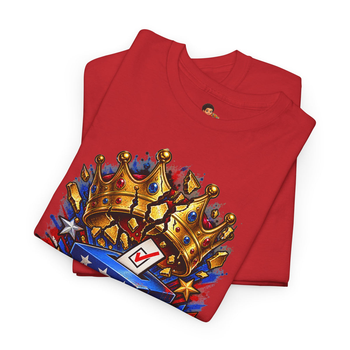 Midterms No Kings T-Shirt — Unisex Heavy Cotton Graphic Tee