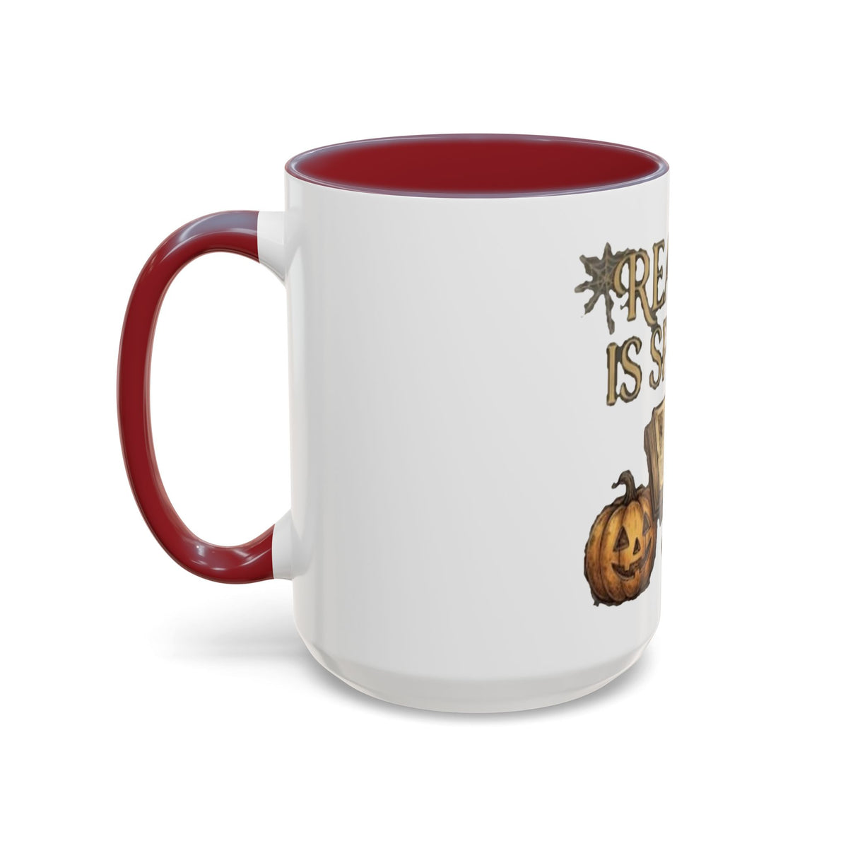 Reading Is Spooky Halloween Accent Mug — 11 & 15 oz