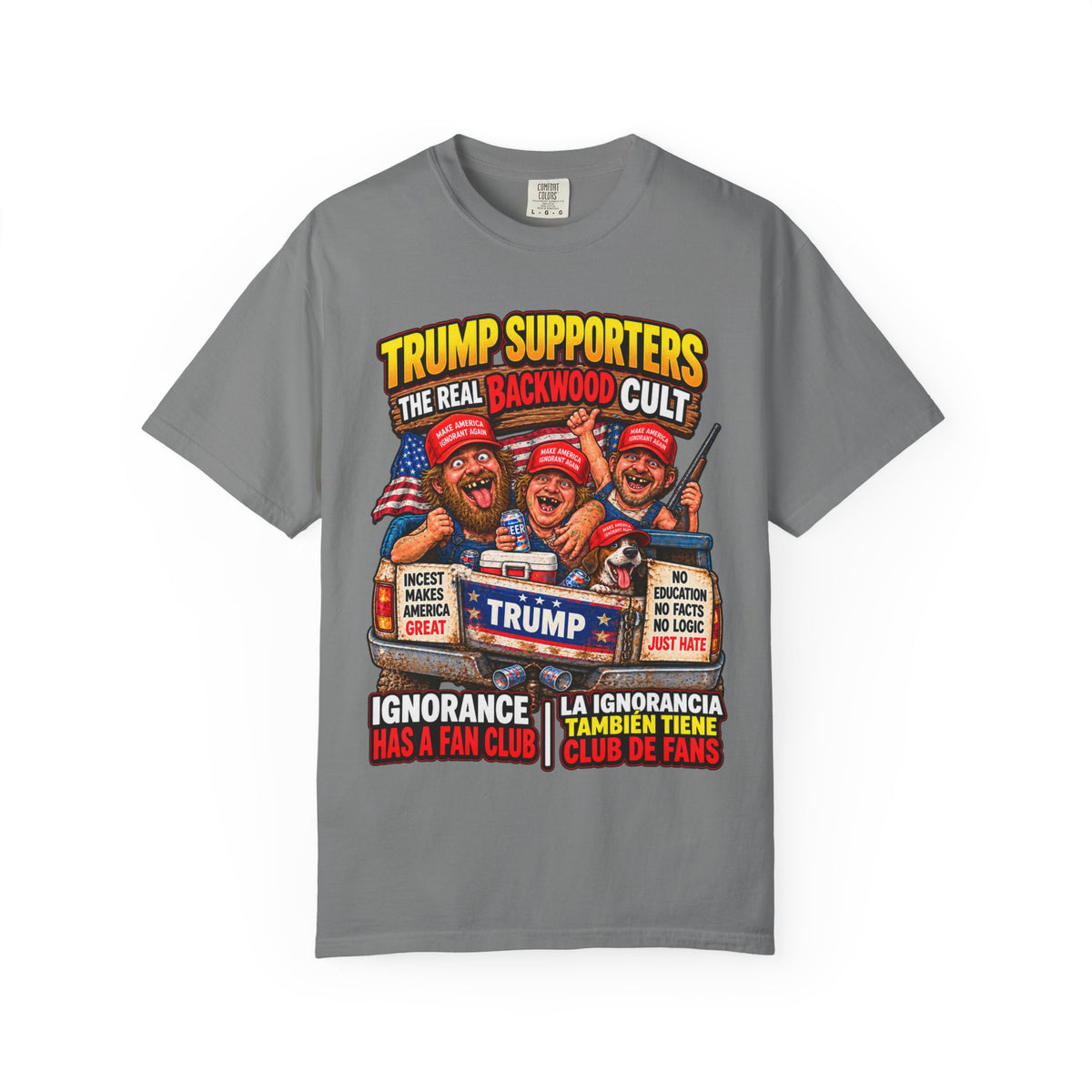 Backwood Cult Anti-Trump T-Shirt — Political Satire Graphic Tee
