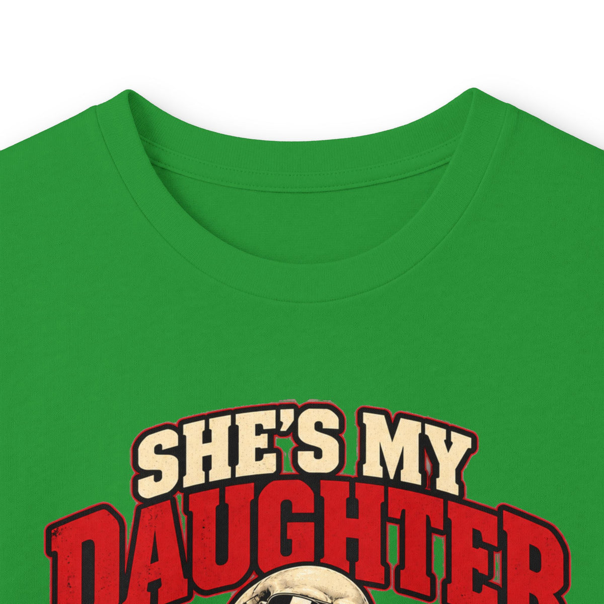 She's My Daughter Skull Graphic Long Sleeve T-Shirt - Protective Dad Shirt
