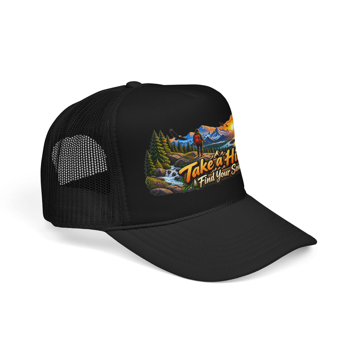 Custom Otto Foam Front Trucker Hat Snapback Mesh Cap