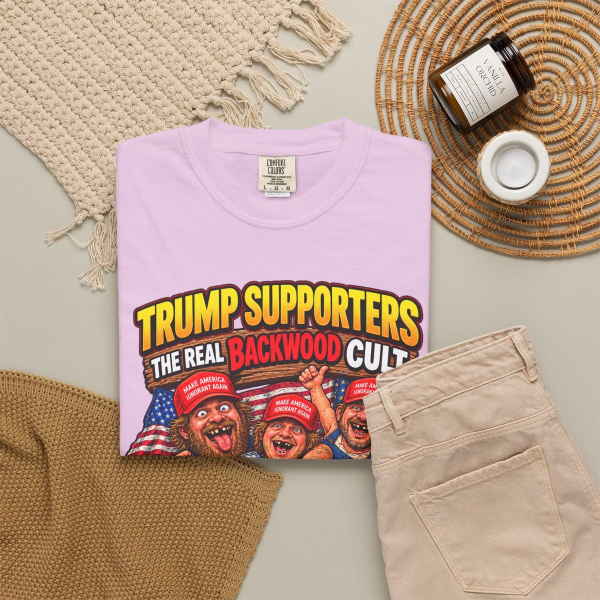 Backwood Cult Anti-Trump T-Shirt — Political Satire Graphic Tee