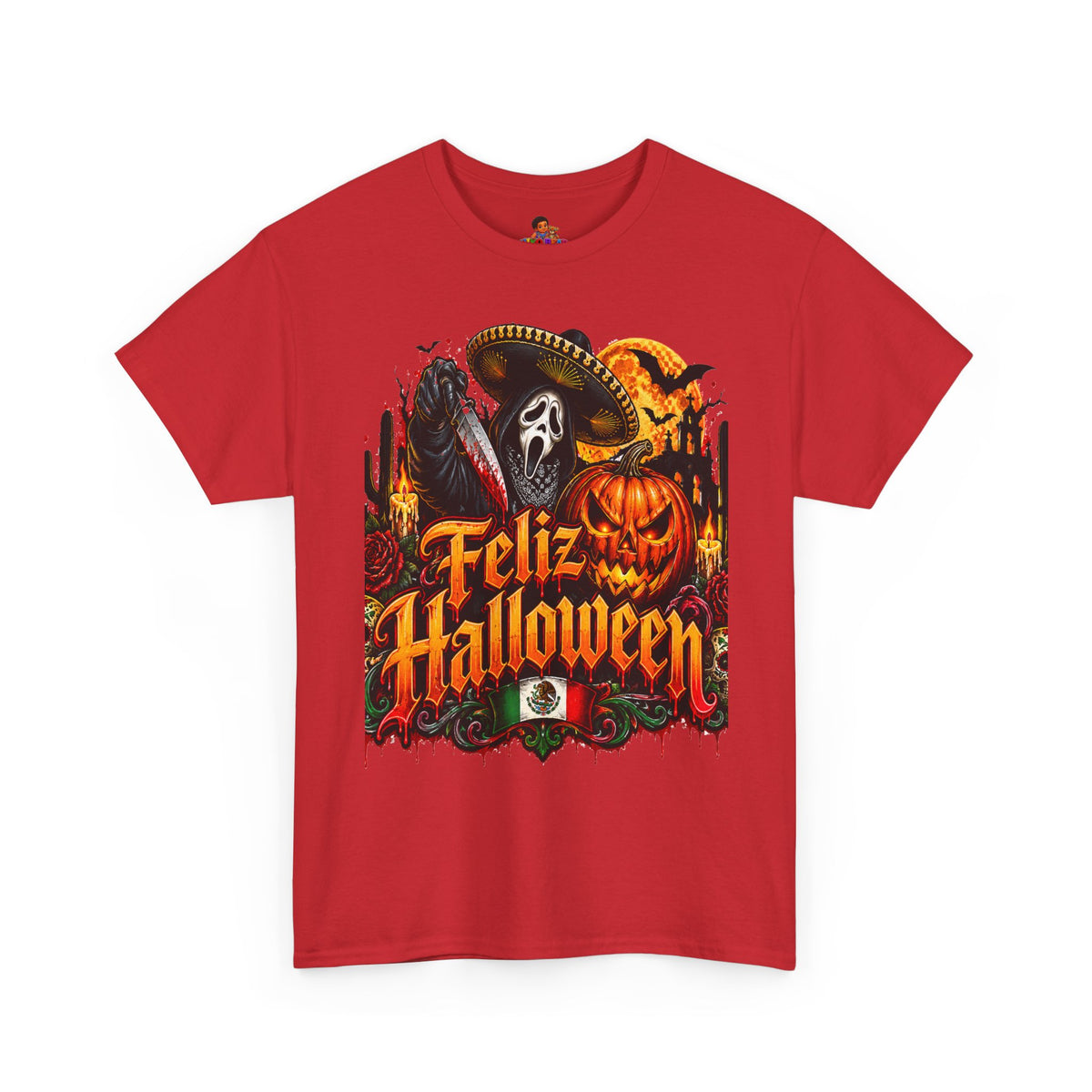 Feliz Halloween Ghostface T-Shirt — Sombrero Graphic Tee