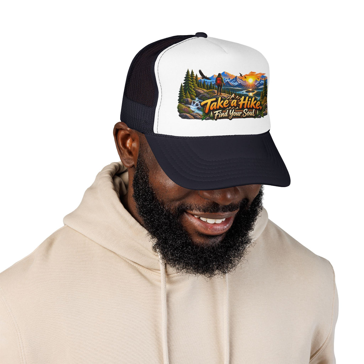 Custom Otto Foam Front Trucker Hat Snapback Mesh Cap