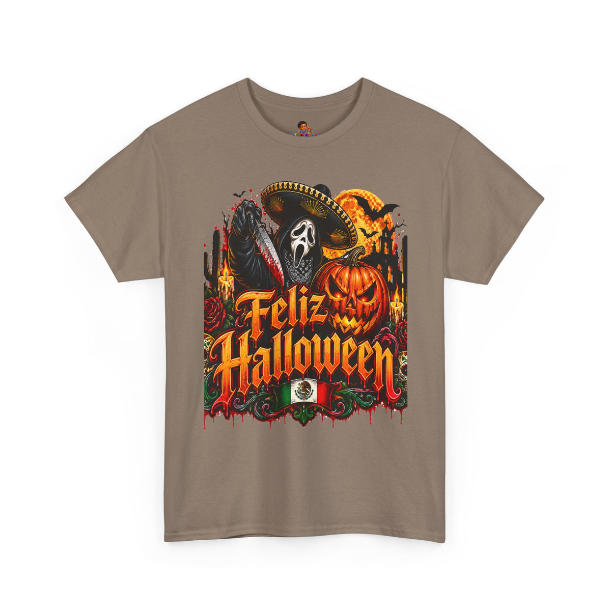 Feliz Halloween Ghostface T-Shirt — Sombrero Graphic Tee