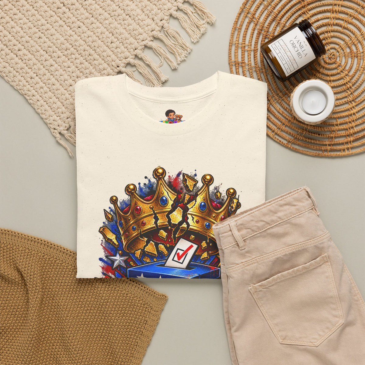Midterms No Kings T-Shirt — Unisex Heavy Cotton Graphic Tee