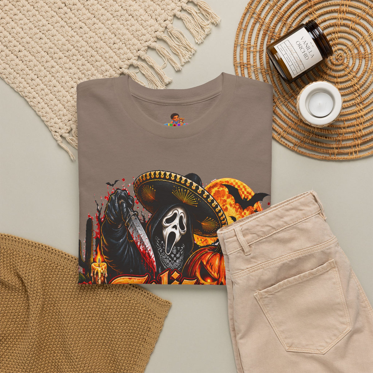 Feliz Halloween Ghostface T-Shirt — Sombrero Graphic Tee