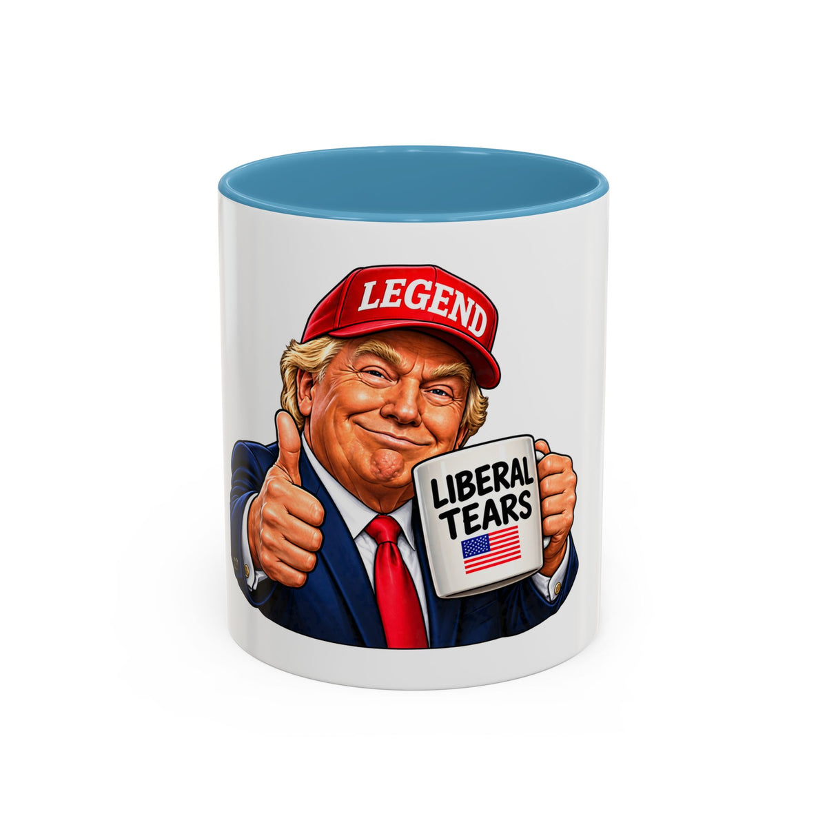 Trump Liberal Tears Ceramic Mug — Political Satire Coffee Cup