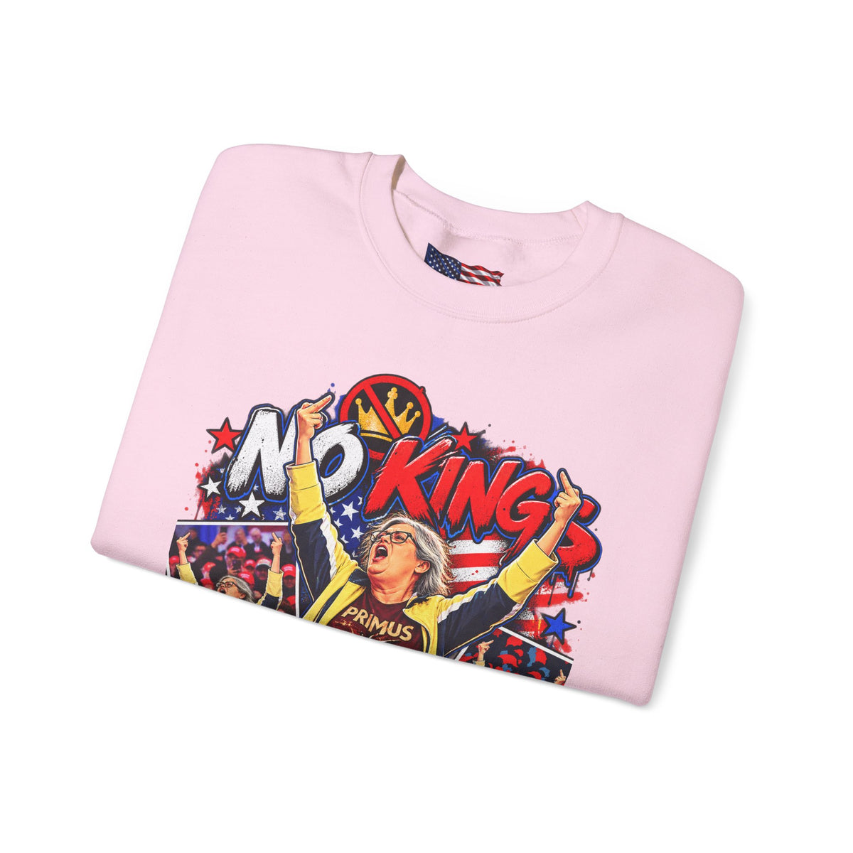 No Kings Just Freedom Sweatshirt — Patriotic Crewneck