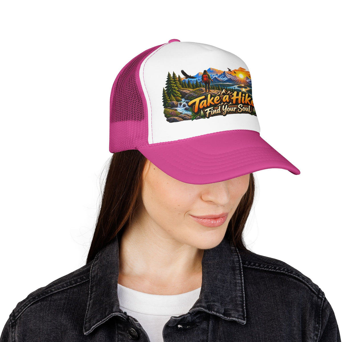 Custom Otto Foam Front Trucker Hat Snapback Mesh Cap