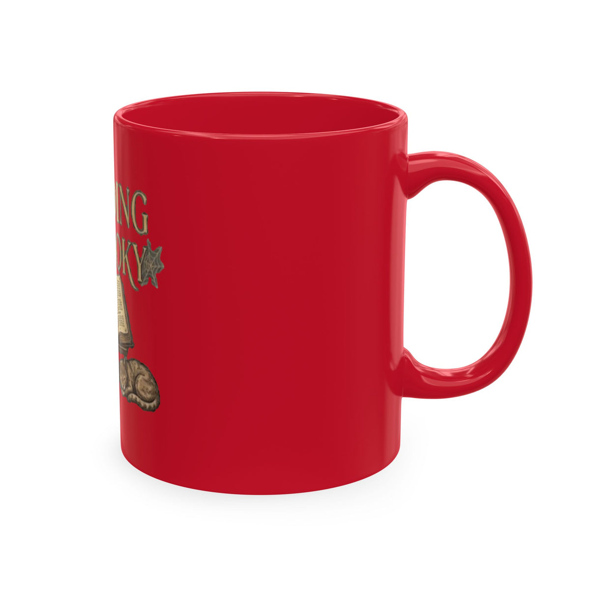 Reading Is Spooky Ceramic Mug — Halloween Coffee Cup