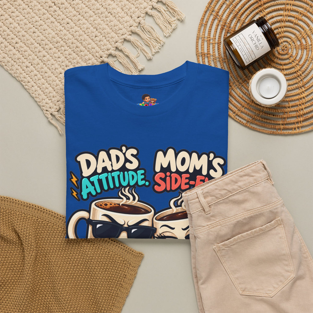 Funny Dad's Attitude Mom's Side Eye I'm The Complete Package Heavy Cotton Tee