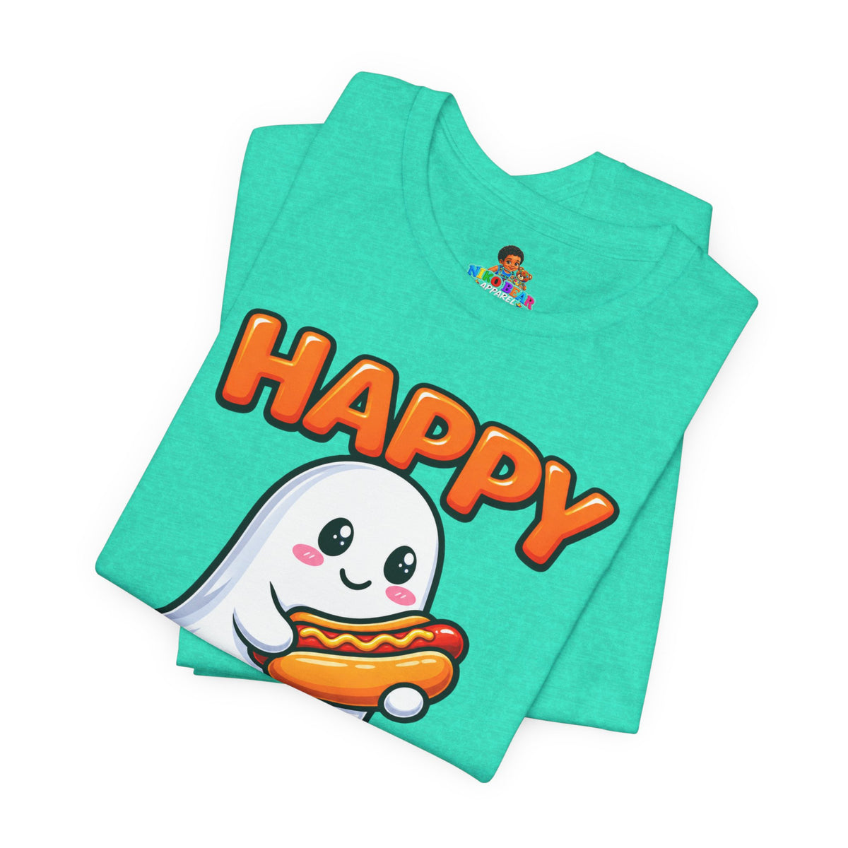 Happy Hallo-Weenie Ghost T-Shirt — Funny Halloween Tee