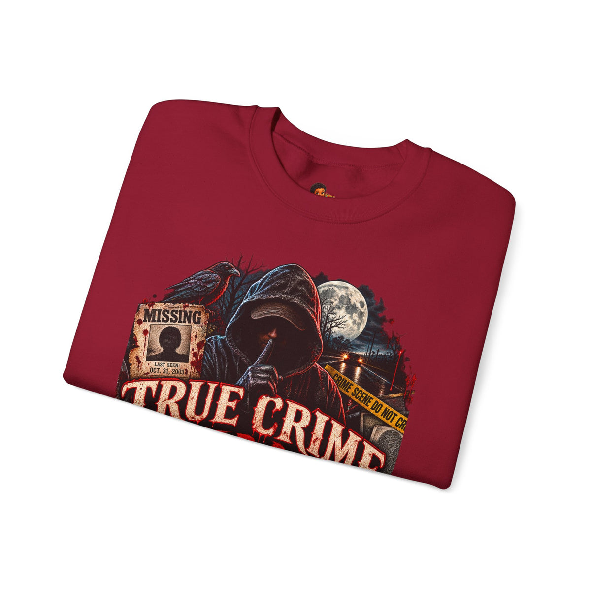 True Crime After Dark Sweatshirt — Halloween Crewneck