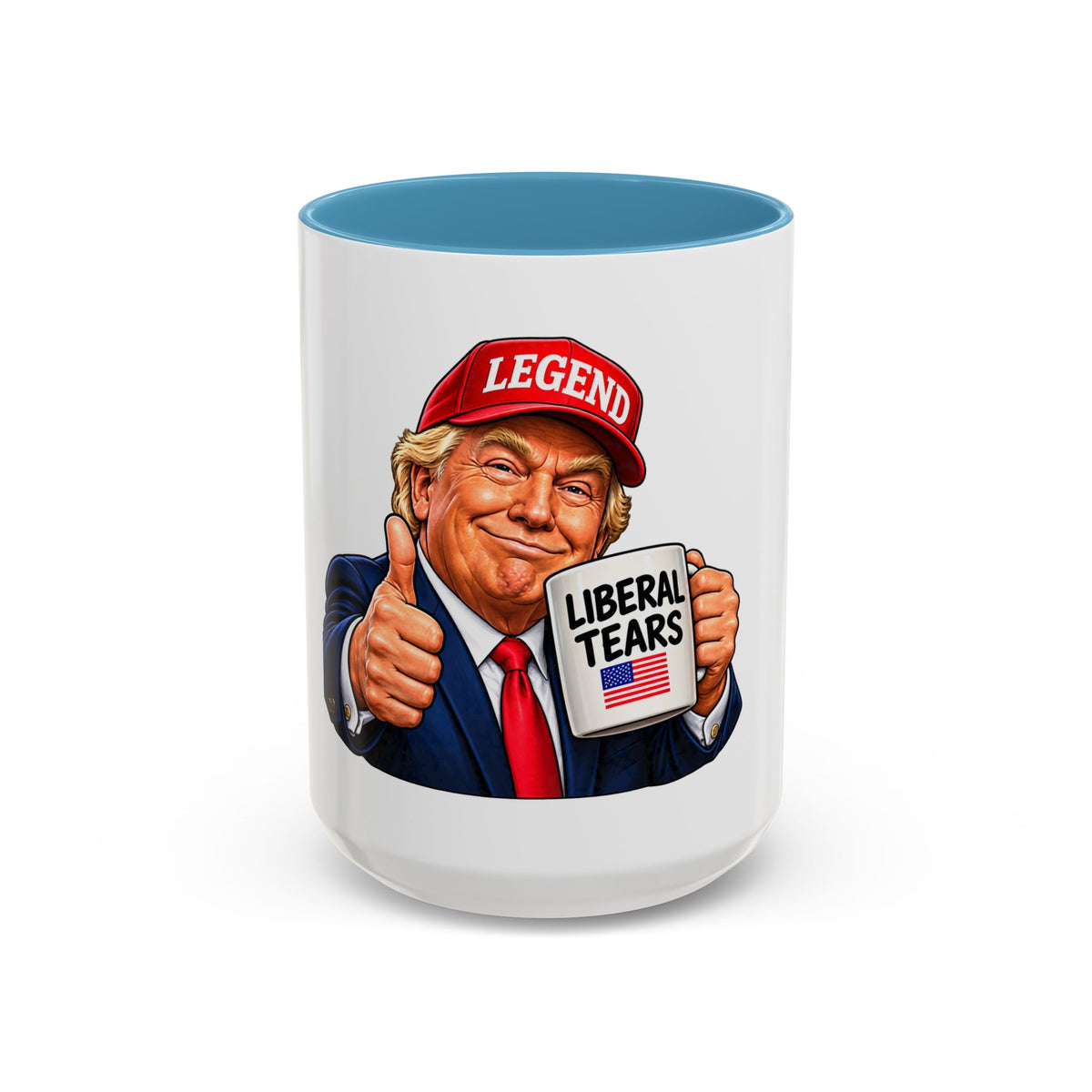 Trump Liberal Tears Ceramic Mug — Political Satire Coffee Cup