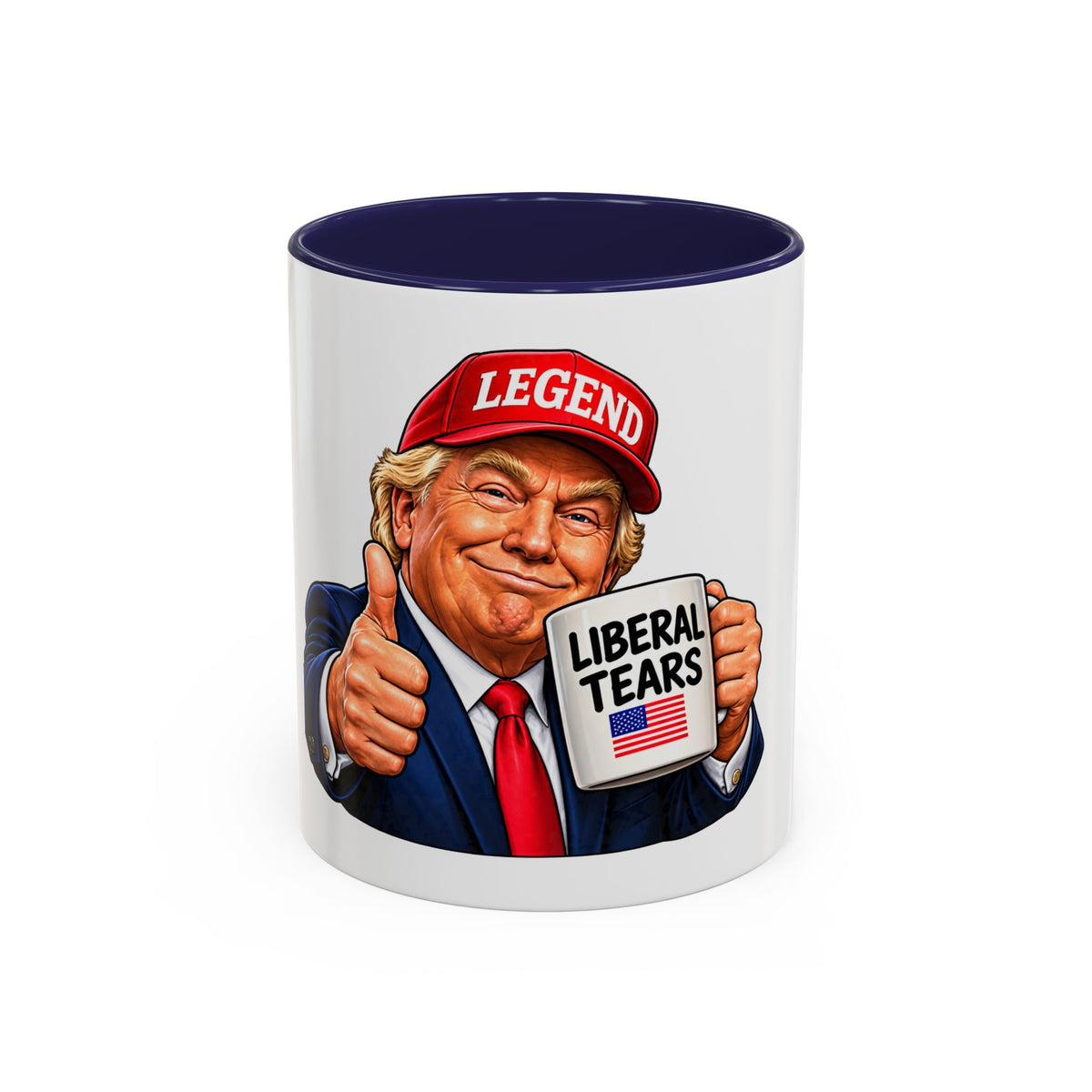 Trump Liberal Tears Ceramic Mug — Political Satire Coffee Cup