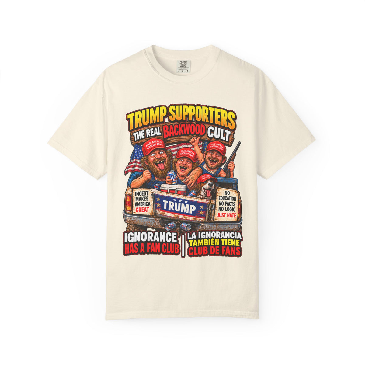 Backwood Cult Anti-Trump T-Shirt — Political Satire Graphic Tee