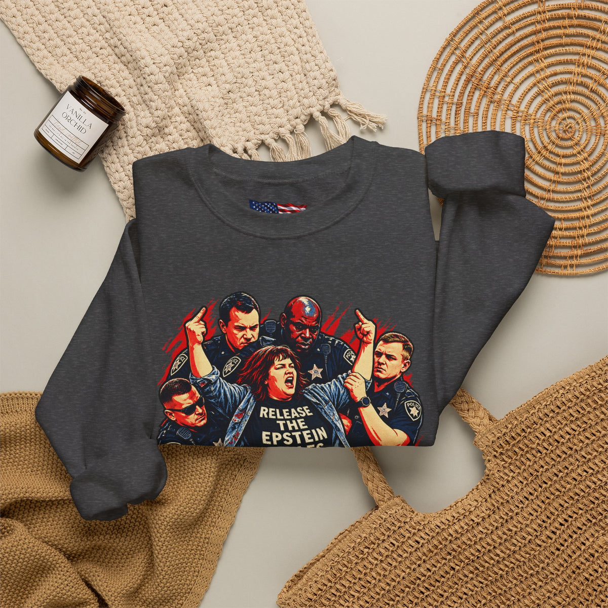 Release the Epstein Files Sweatshirt — Punched Not Silenced