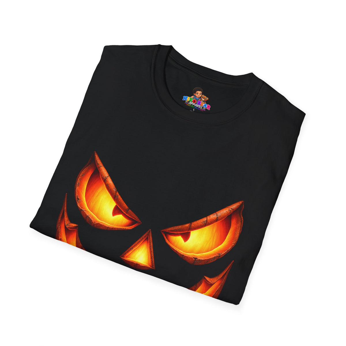 NikoBear Glowing Jack-O'-Lantern Halloween Unisex Softstyle T-Shirt
