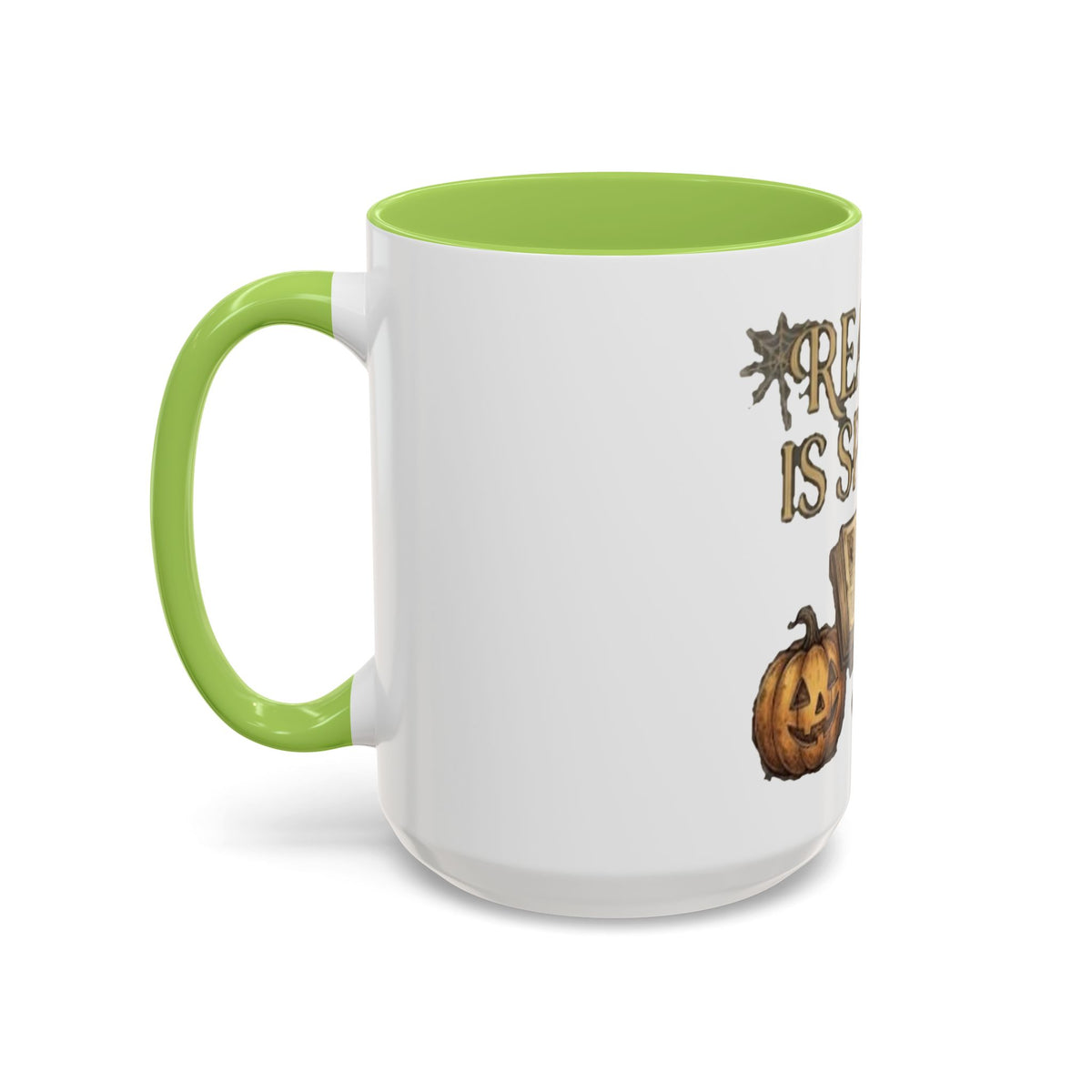 Reading Is Spooky Halloween Accent Mug — 11 & 15 oz