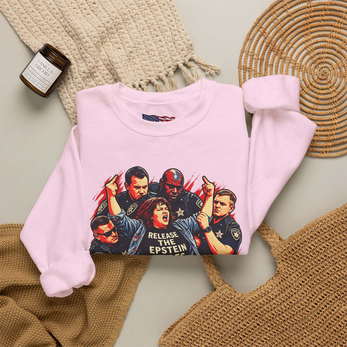 Release the Epstein Files Sweatshirt — Punched Not Silenced