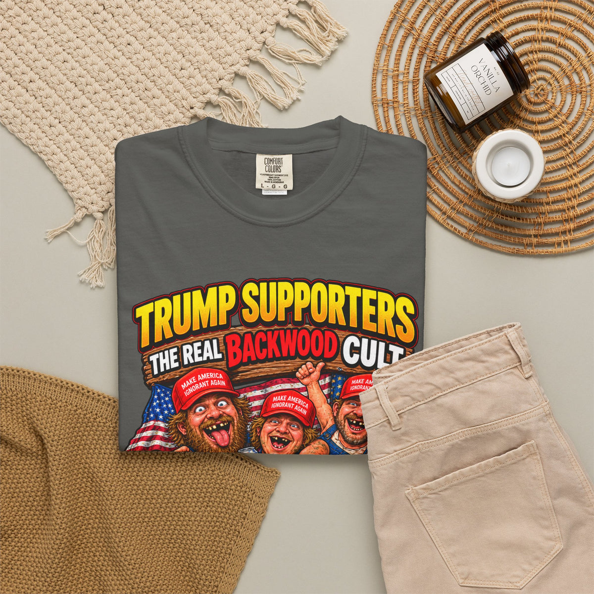 Backwood Cult Anti-Trump T-Shirt — Political Satire Graphic Tee