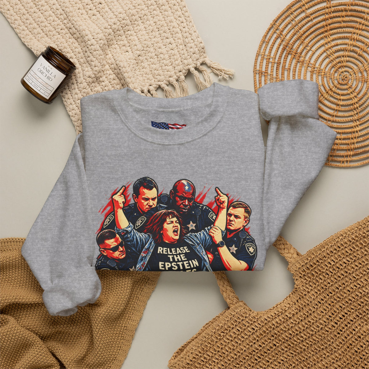 Release the Epstein Files Sweatshirt — Punched Not Silenced
