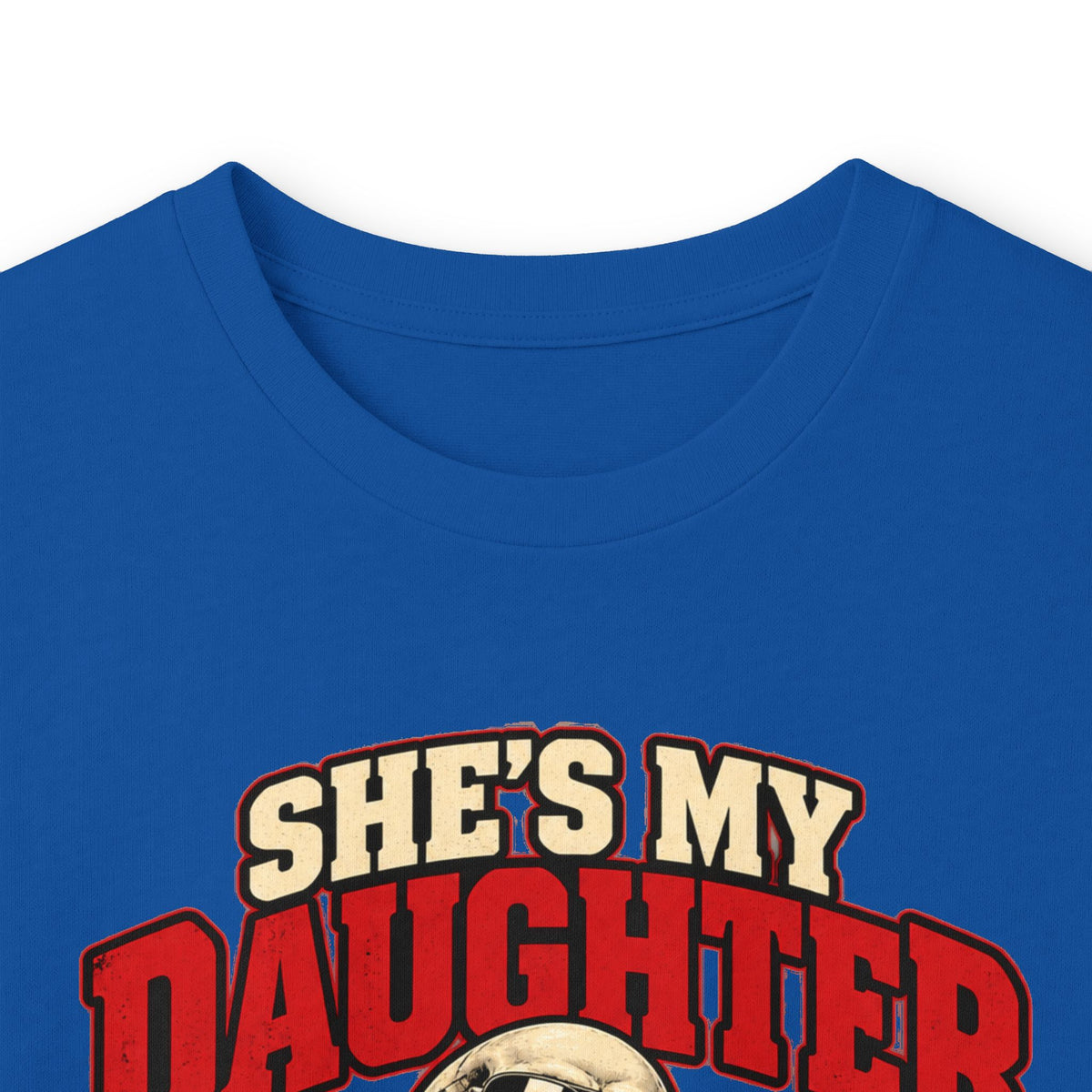 She's My Daughter Skull Graphic Long Sleeve T-Shirt - Protective Dad Shirt