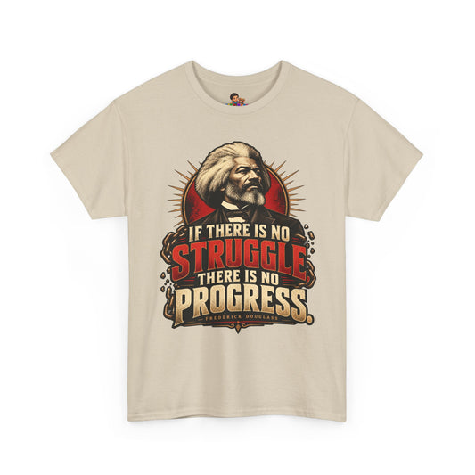 Frederick Douglass Quote Shirt No Struggle No Progress Black History Graphic Tee