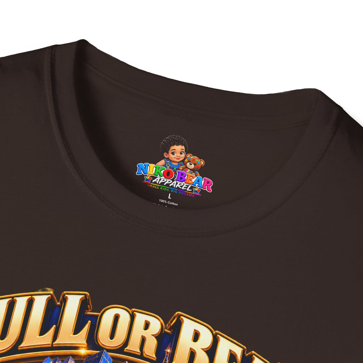 NikoBear Bull or Bear I Mean Business Stock Market T-Shirt