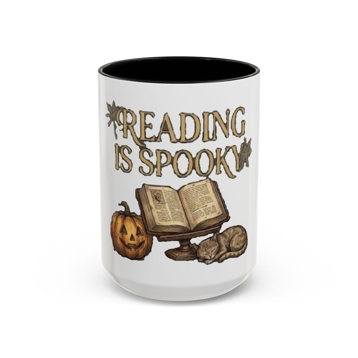 Reading Is Spooky Halloween Accent Mug — 11 & 15 oz