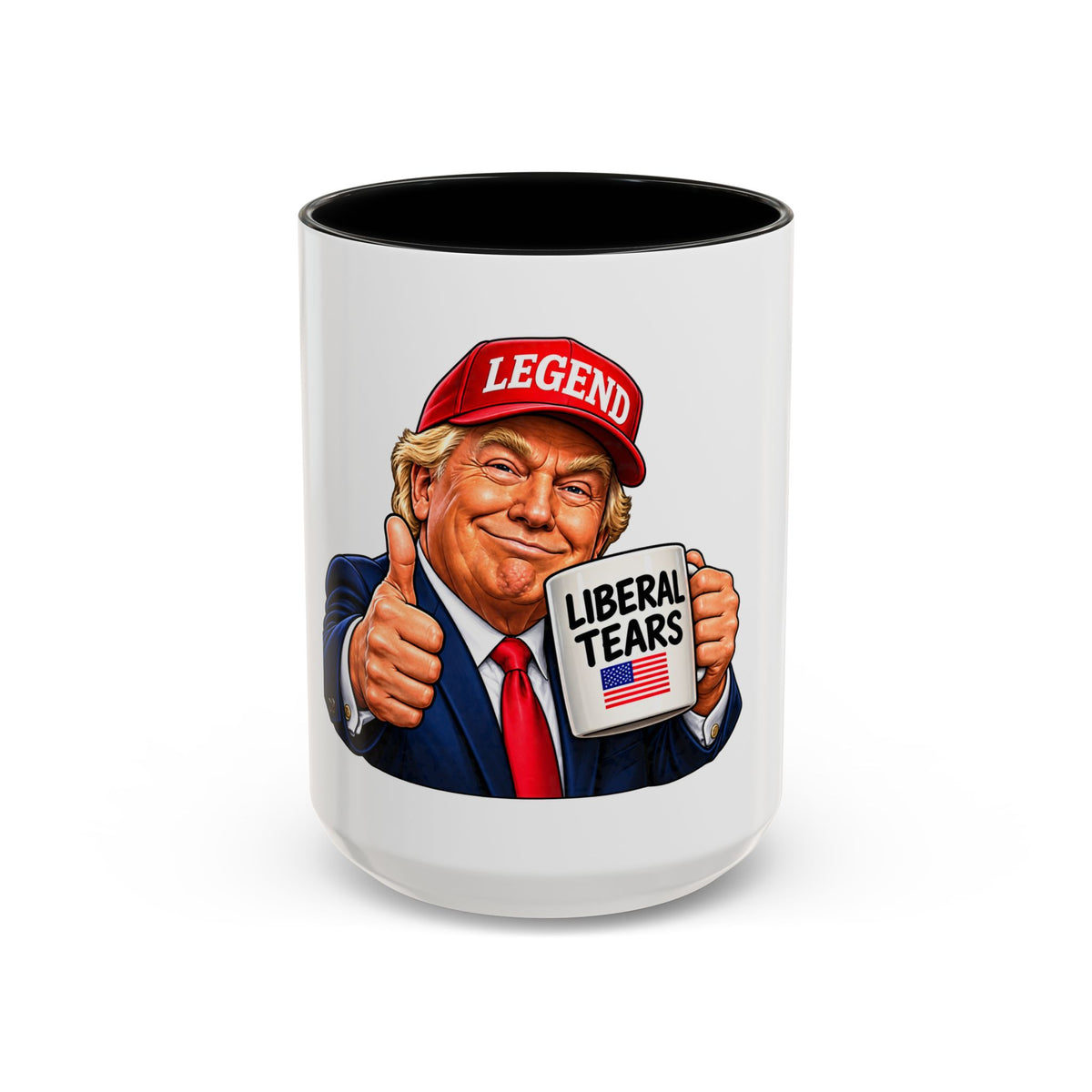 Trump Liberal Tears Ceramic Mug — Political Satire Coffee Cup