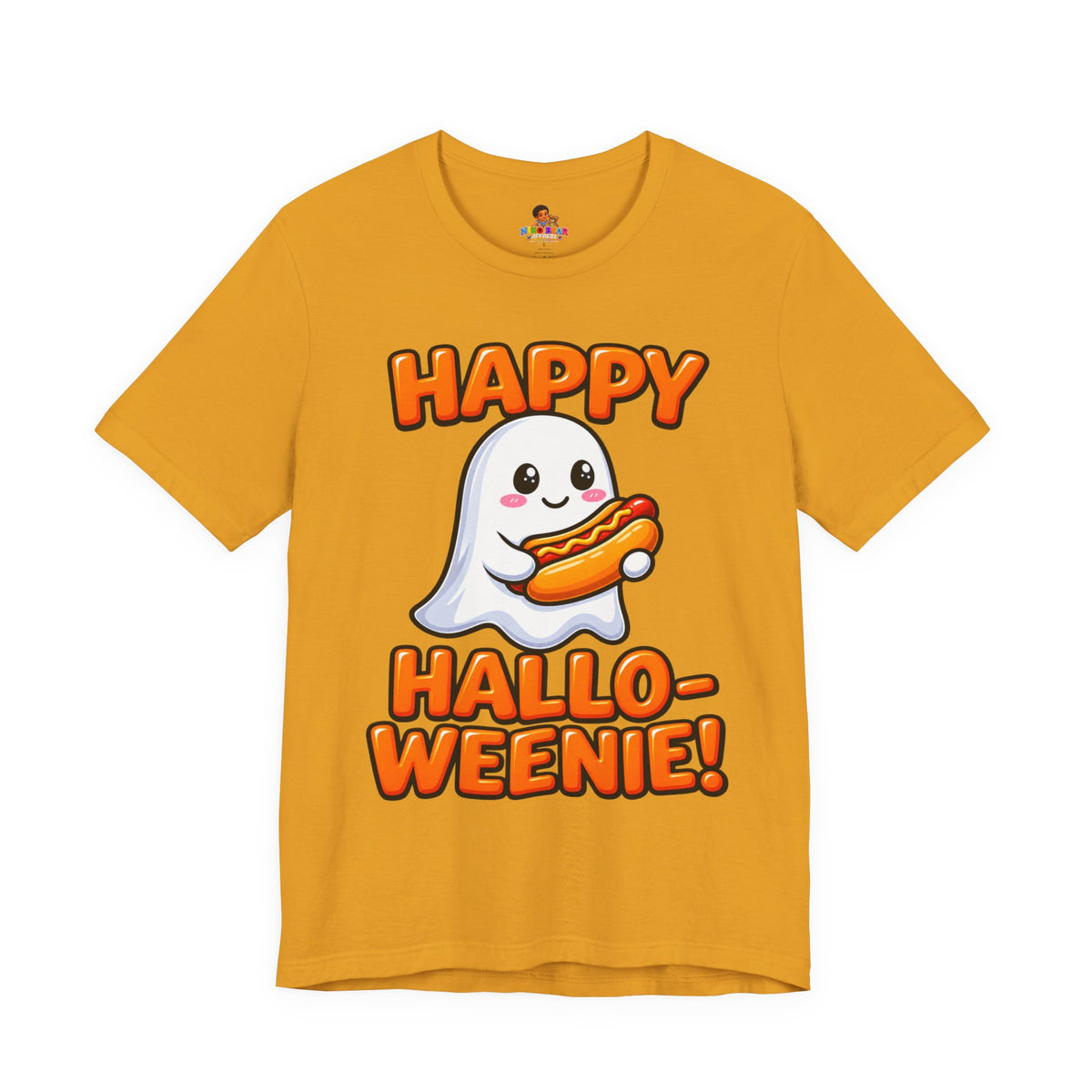 Happy Hallo-Weenie Ghost T-Shirt — Funny Halloween Tee