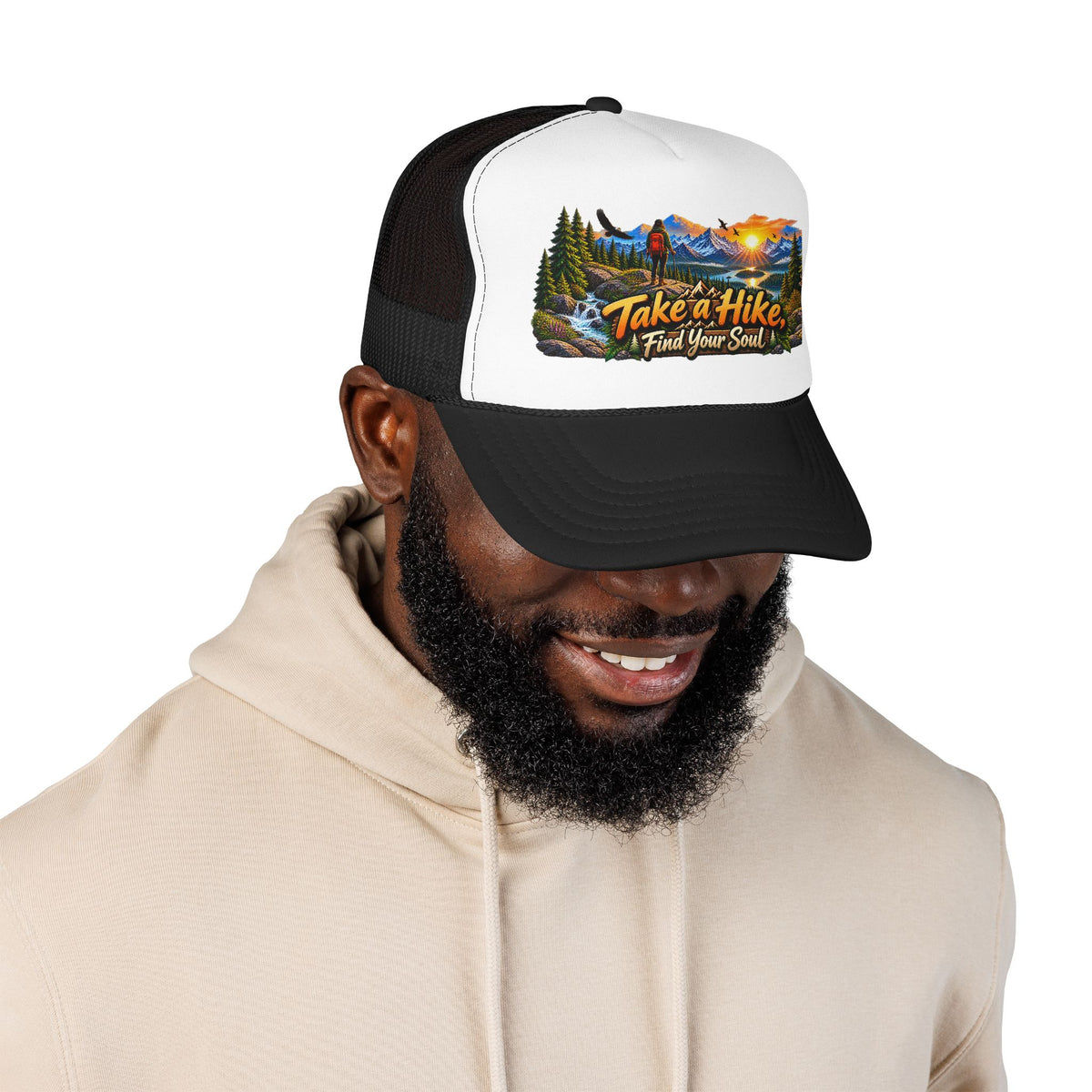 Custom Otto Foam Front Trucker Hat Snapback Mesh Cap