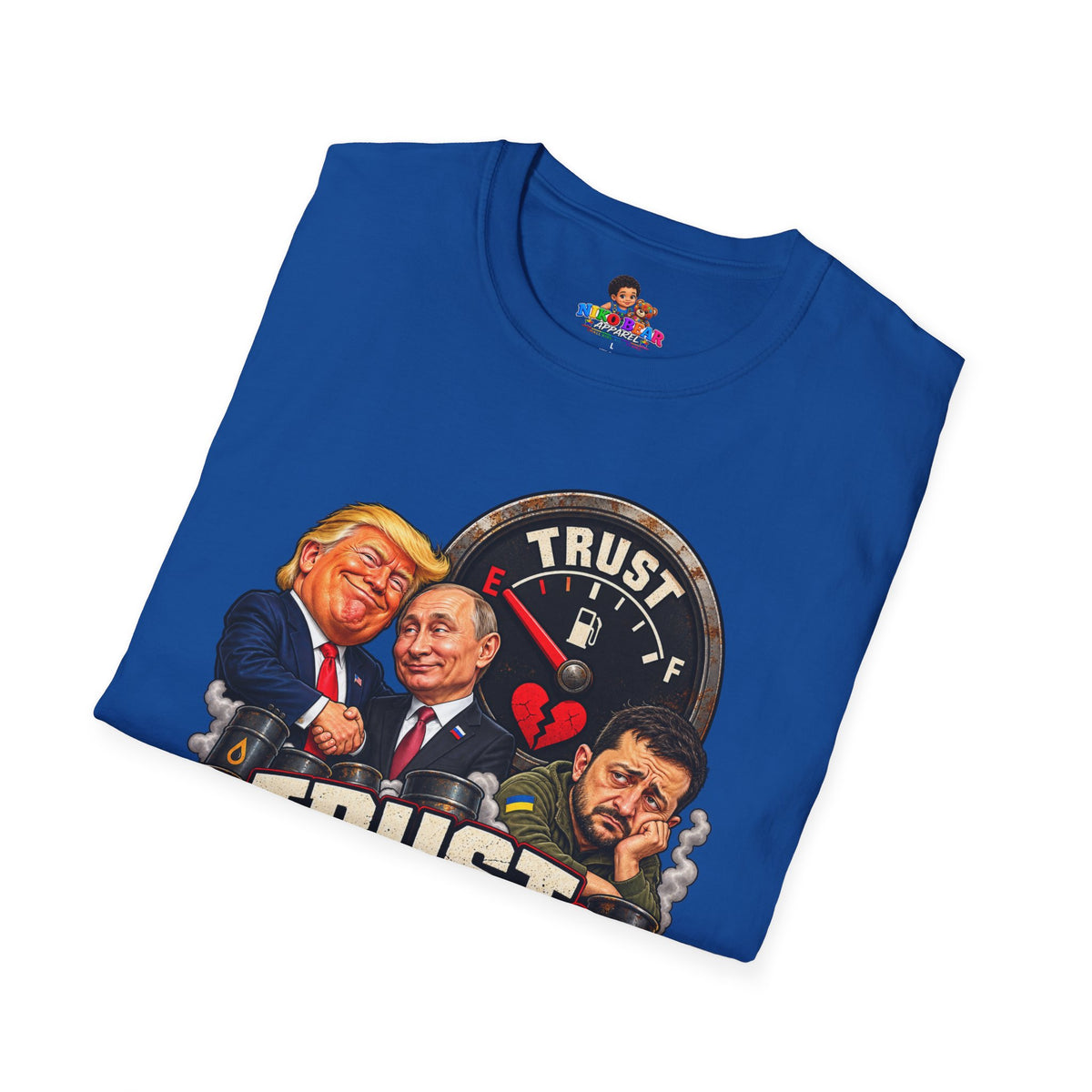 Trust Low Fuel T-Shirt — Political Satire Graphic Tee